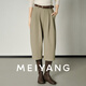 美洋（MEIYANG）馬褲二號 VTG騎士 復合奧粒絨保暖復古七分褲【寬】顯瘦冬季新款 燕麥色 XL