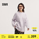 森馬[商場同款]毛衣女圓領oversize溫柔2024冬季新款小狗毛衫軟糯 紫色調00377 165/88A/L