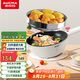 澳柯瑪（AUCMA）5L熱紅點電炒鍋/微壓電煮鍋/電火鍋/電蒸鍋/家用電鍋多功能蒸煮一體/大容量炒菜鍋多用途/配蒸籠D1