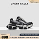 CHERY KALLY[黃奕/侯明昊同款]厚底增高女鞋經(jīng)典休閑運(yùn)動老爹鞋4009 黑色 37