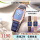 安普里奧·阿瑪尼（Emporio Armani）手表女復(fù)古小方盤皮帶石英時尚女士腕表送女友生日禮物AR11426