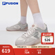 FILA FUSION斐樂潮牌女鞋GRAB專業(yè)滑板鞋2025夏新款抓板鞋休閑鞋 奶白/羊皮棕-GA 39