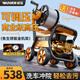 威猛洗車機大功率高壓水槍220V家庭用清洗機家用商用強力工業(yè)洗地神器 4200W 颶能可調(diào)壓M9純銅接頭+20米管長水槍