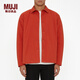 無(wú)印良品 MUJI Walker 男式 輕量 不易沾水 復合夾克 ADK93C1A 短款外套 深橙色 S-M