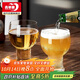 青蘋(píng)果水晶玻璃啤酒杯 家用精釀扎啤杯子水晶玻璃冷飲果汁杯6只裝