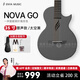 enya恩雅NOVA GO mini吉他 一體智能碳纖維民謠吉他 電箱 初學(xué)者 35寸 NOVA GO 太空黑 原聲款
