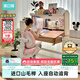 黑白調兒童S2兒童學(xué)習桌椅書(shū)桌兒童寫(xiě)字桌專(zhuān)用3-18歲實(shí)木可升降進(jìn)口山毛櫸