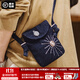 馬登工裝 美式復古刺繡丹寧斜挎包印第安民族風(fēng)牛仔情侶款零錢(qián)手機包 牛仔藍 小包
