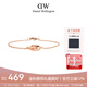 丹尼爾惠靈頓（DanielWellington）dw手鏈女飾品玫瑰金小雙環(huán)手鏈七夕情人節禮物送女友DW00400162