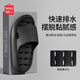 名創(chuàng)優(yōu)品（MINISO）拖鞋男夏季浴室洗澡防滑漏水速干不臭居家用透氣涼拖鞋女  黑色