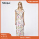 Fabrique6A級桑蠶絲花卉印花小飛袖連衣裙女夏季新品長裙 花色 M
