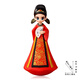 唐賦西安旅游紀(jì)念品特產(chǎn)網(wǎng)紅大唐不夜城不倒翁小姐姐擺件特色文創(chuàng)禮物 大號李白