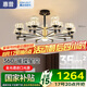 惠普輕奢led客廳大燈水晶吊燈全光譜護(hù)眼中山燈具現(xiàn)代北歐吊燈包安裝
