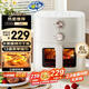 美的（Midea）空氣炸鍋不用翻面 透明可視易用旋鈕控溫 實用大容量家用6L 全金屬腔體無異味 微蒸汽嫩烤 KZE6086