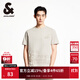 杰克·瓊斯（JACK&JONES）男裝25年短袖T恤男士夏季純棉潮流休閑圓領(lǐng)趣味印花高端半袖t恤 C45巖石色 S