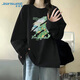 真維斯（JEANSWEST）淺綠色長(cháng)袖t恤女春秋款2025新款田園風(fēng)外穿大碼打底衫純棉上衣