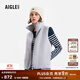 AIGLE艾高抓絨馬甲2024秋季新品POLARTEC經(jīng)典保暖舒適耐磨女士 灰紫色 AZ721 M 38