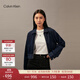 Calvin KleinJeans秋季女士潮流復古美式ck拉鏈翻領(lǐng)短潮殼牛仔外套J224382 1BJ-牛仔深藍 S
