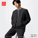 優(yōu)衣庫男裝女裝高級輕型羽絨便攜式茄克/弧形壓線(xiàn)外套夾克480949 480949/09黑色 L