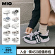 MIO【宋亞軒同款】米奧小白休閑鞋厚底板鞋運(yùn)動(dòng)情侶溶解女鞋男老爹鞋 黑/白色 （嚴(yán)浩翔同款） 42
