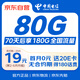中國電信流量卡19元【180G】全國通用5G手機卡電話(huà)卡月租號非無(wú)限星卡長(cháng)期永久純上網(wǎng)