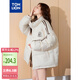 唐獅（TonLion）2024立領棉服女簡約保暖外套潮流【史努比聯(lián)名款】 米白 M 