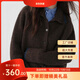 優(yōu)衣優(yōu)衣羊毛衫秋冬新款女翻領(lǐng)外搭純色韓版毛衣外套顯瘦羊毛開(kāi)衫 咖色 TYYR278 S TYYR278