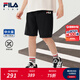 FILA【涼感】斐樂兒童童裝短褲2025年秋季新款男大童透氣五分褲 RD寶藍(lán)-NV 170