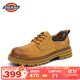 Dickies男鞋工裝鞋秋季英倫休閑皮鞋男低幫馬丁鞋百搭潮流皮鞋男 黃棕 40 【偏大一碼，適合運動(dòng)鞋41】