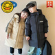 G.DUCKKIDS冬季新款兒童羽絨棉服中長(zhǎng)款加厚男童女童棉衣中大童過(guò)膝童裝外套 黑色 150 cm
