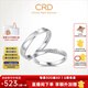 CRD克徠帝【現(xiàn)貨閃發(fā)】 鉆石對戒情侶款一對婚戒結(jié)婚訂婚鉆戒 PT950鉑金 一對 男戒約1分 女戒 約5分