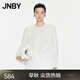 JNBY/江南布衣春秋襯衫女圓領(lǐng)寬松棉質(zhì)長(zhǎng)袖襯衣挺闊柔軟5O8215950 103/冷白 S