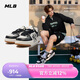 MLB鞋子男女張凌赫明星同款復(fù)古液態(tài)銀學(xué)長鞋3ASXCLH3N-50BKS-235
