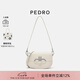 PEDRO七夕禮物牛皮馬鞍包ICON系列單肩包腋下包斜挎包女包PW2-75210151 PW2-75210151-4米色（銀色五金） XS