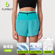 飛比特【空氣褲3.0】女士腰包短褲透氣跑步運動(dòng)褲4英寸速干褲 海灣藍 M