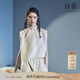 日著(zhù)月光米棉麻無(wú)袖襯衫2025夏季新款短高級感寬松坎肩白色上衣女 月光米 M