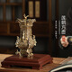 禮司府河南博物院 蓮鶴方壺銅擺件手工桌面擺件博物館文創(chuàng)伴手禮喬遷禮 蓮鶴方壺小擺件-禮盒裝