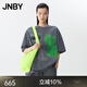 江南布衣（JNBY）【商場(chǎng)同款】25春新品T恤女趣味貓咪印花寬松圓領(lǐng)中袖5P2112550 072/中雜灰 M