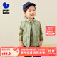 迷你巴拉冬季新款男女童可愛(ài)無(wú)領(lǐng)羽絨服寶寶保暖時(shí)尚羽絨馬甲 橄欖綠40801 100