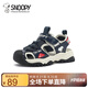 SNOOPY史努比童鞋男童涼鞋夏季包頭防撞機(jī)能鞋中小童透氣沙灘鞋S212A2051深藍(lán)26