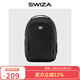 SWIZA百年瑞士雙肩包休閑電腦包男女多功能差旅包商務(wù)背包通勤男士書(shū)包 黑色