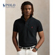 Polo Ralph Lauren 拉夫勞倫男裝 經(jīng)典款修身網(wǎng)眼布短袖網(wǎng)球衫RL13502 001-黑色 M