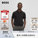 BOSS博斯【七夕節(jié)禮物】【男女同款 100%棉珠地布】休閑短袖Polo衫 001-黑色 M