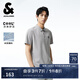 杰克·瓊斯（JACK&JONES）男裝25年精致虎頭刺繡涼感短袖polo衫男士夏季商務半袖翻領T恤 淺灰C39 M