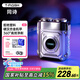 同詩（T-FLASH）艾齊S3電動(dòng)剃須刀機(jī)甲迷你便攜式旅行出差全身水洗剃須刀男士刮胡刀禮盒裝送爸爸老公生日禮物 閃銀 銀卡禮盒