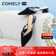 康莉（COMELY）羊皮包頭拖鞋女25年夏季粗跟法式兩穿涼拖尖頭穆勒鞋 黑色 37