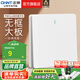 正泰（CHNT）開關(guān)插座6C奶油風(fēng) 家用86型斜五孔插座面板暗裝插座純平大板 白色 一開雙控