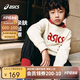 亞瑟士（asics）【新年限定】童裝蛇年兒童衛(wèi)衣秋冬圓領(lǐng)T恤新年紅色331251213057