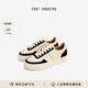 FOOT INDUSTRY 足下工業(yè)「品牌經(jīng)典」網(wǎng)球板鞋百搭運(yùn)動(dòng)休閑舒適真皮板鞋男女 黑色/古白 41