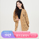 MLB男女針織衫時(shí)尚簡(jiǎn)奢復古老花開(kāi)衫休閑寬松外套3AKCM0134